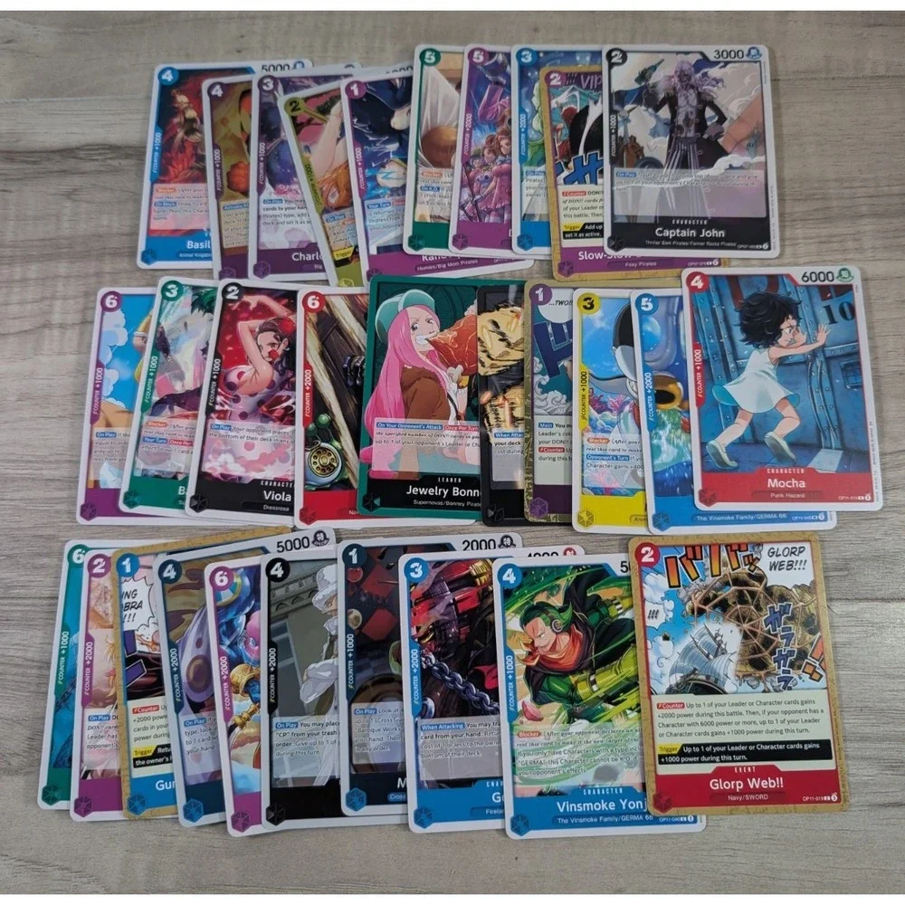 One Piece Card Game Lot Of 70